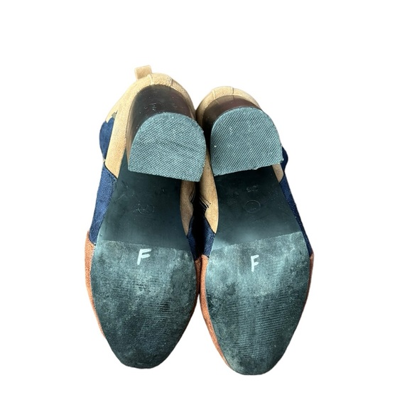 JustFab Joplin Faux Suede Tri-Tone Ankle Boots Size 7 - Picture 9 of 11